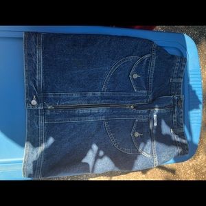 Blue jean skirt